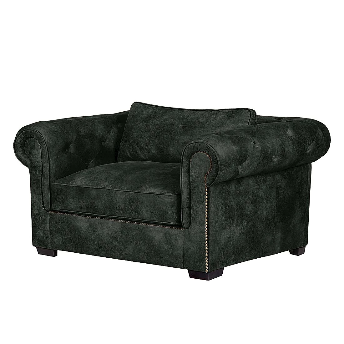 Ars manufacti Fauteuil Mallow - Aspect cuir vieilli anthracite 3 Ars manufacti Fauteuil Mallow - Aspect cuir vieilli anthracite