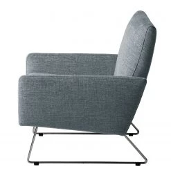 Studio Copenhagen Fauteuil Maximus - Tissu structuré - Gris pigeon -Pas Cher Fauteuils Magasin sessel maximus strukturstoff blaugrau 4951204