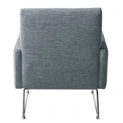Studio Copenhagen Fauteuil Maximus - Tissu structuré - Gris pigeon -Pas Cher Fauteuils Magasin sessel maximus strukturstoff blaugrau 4951208