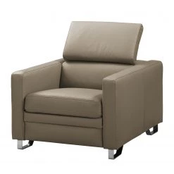Fredriks Fauteuil Menfi - Cuir véritable - Taupe