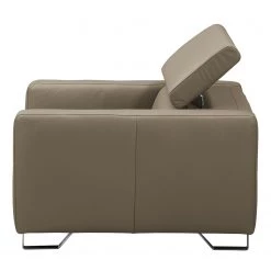 Fredriks Fauteuil Menfi - Cuir véritable - Taupe -Pas Cher Fauteuils Magasin sessel menfi echtleder taupe 5039400