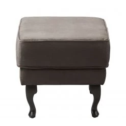 Maison Belfort Fauteuil à oreilles Miscol - Gris marron - Avec repose-pieds -Pas Cher Fauteuils Magasin sessel miscol antiklederlook mit hocker braungrau 4886384