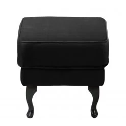 Maison Belfort Fauteuil à oreilles Miscol - Noir - Avec repose-pieds 25 Maison Belfort Fauteuil à oreilles Miscol - Noir - Avec repose-pieds -Pas Cher Fauteuils Magasin sessel miscol samt mit hocker schwarz 4887736