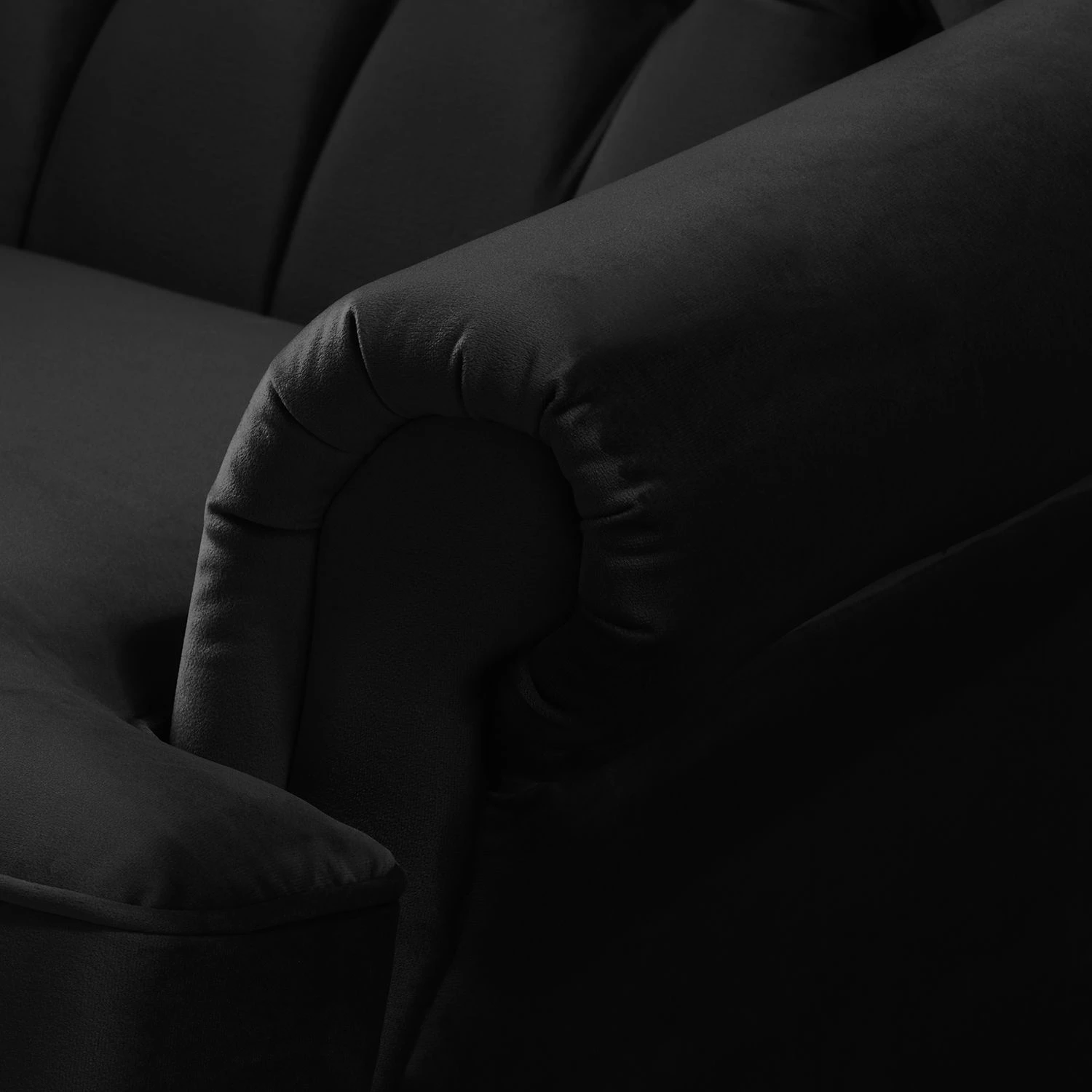 Maison Belfort Fauteuil à oreilles Miscol - Noir - Avec repose-pieds 14 Maison Belfort Fauteuil à oreilles Miscol - Noir - Avec repose-pieds – Image 12