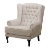 Maison Belfort Fauteuil à oreilles Miscol - Cappuccino - Sans repose-pieds -Pas Cher Fauteuils Magasin sessel miscol webstoff ohne hocker cappuccino 4886676
