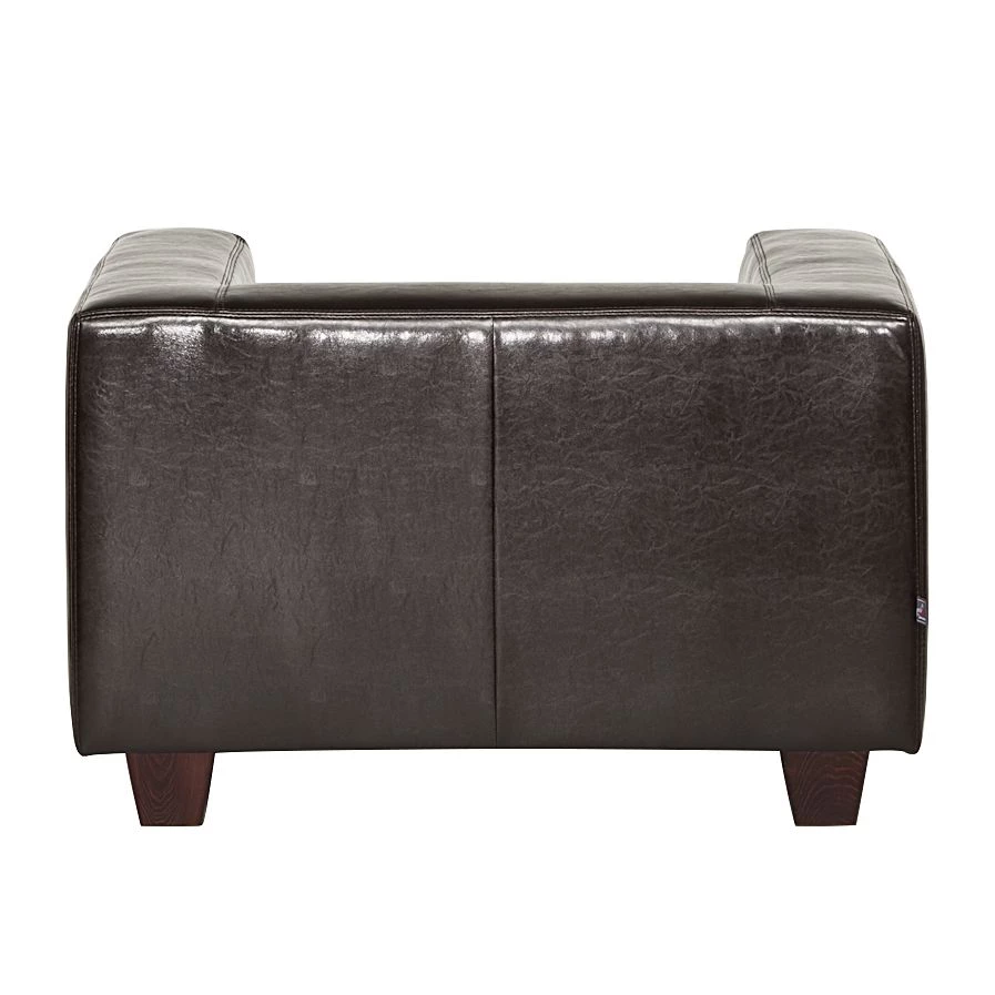 Maison Belfort Fauteuil Nespolo - Cuir véritable marron foncé 6 Maison Belfort Fauteuil Nespolo - Cuir véritable marron foncé – Image 4