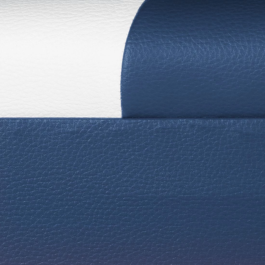 Studio Monroe Fauteuil Nixa - Cuir synthétique - Blanc / Bleu foncé 10 Studio Monroe Fauteuil Nixa - Cuir synthétique - Blanc / Bleu foncé – Image 8