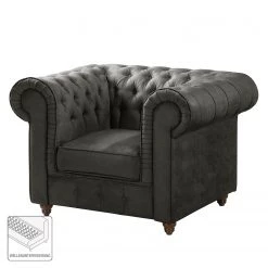 Maison Belfort Fauteuil Chesterfield Pintano - Gris foncé 15 Maison Belfort Fauteuil Chesterfield Pintano - Gris foncé -Pas Cher Fauteuils Magasin sessel pintano antiklederoptik dunkelgrau 4895912