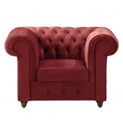 Maison Belfort Fauteuil Chesterfield Pintano - Rouge 12 Maison Belfort Fauteuil Chesterfield Pintano - Rouge -Pas Cher Fauteuils Magasin sessel pintano samt rot 4898000