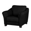 Modoform Fauteuil Toucy - Cuir véritable noir -Pas Cher Fauteuils Magasin sessel toucy echtleder schwarz 1161206