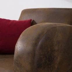 Ars manufacti Fauteuil Tullow - Aspect vieux cuir marron -Pas Cher Fauteuils Magasin sessel tullow antiklederoptik braun 4972128