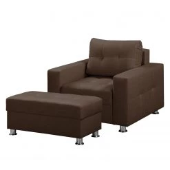 Fauteuil Upwell - Marron - Avec repose-pieds
