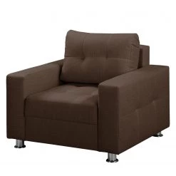 Fauteuil Upwell - Marron - Avec repose-pieds -Pas Cher Fauteuils Magasin sessel upwell strukturstoff mit hocker kokosnuss braun 5051516