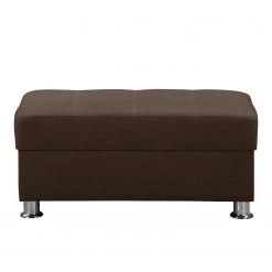 Fauteuil Upwell - Marron - Avec repose-pieds -Pas Cher Fauteuils Magasin sessel upwell strukturstoff mit hocker kokosnuss braun 5051540