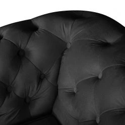 Jack & Alice Fauteuil Esplanada - Noir -Pas Cher Fauteuils Magasin sofa esplanada 3 sitzer microfaser schwarz 4504580