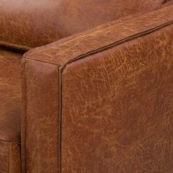 Ars manufacti Grand fauteuil FORT DODGE - Microfibre Yaka: Cognac -Pas Cher Fauteuils Magasin sofa fort dodge 2 sitzer antiklederlook cognac 4669872