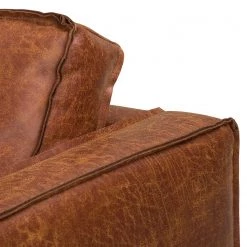 Ars manufacti Grand fauteuil FORT DODGE - Microfibre Yaka: Cognac -Pas Cher Fauteuils Magasin sofa fort dodge 2 sitzer antiklederlook cognac 4669876