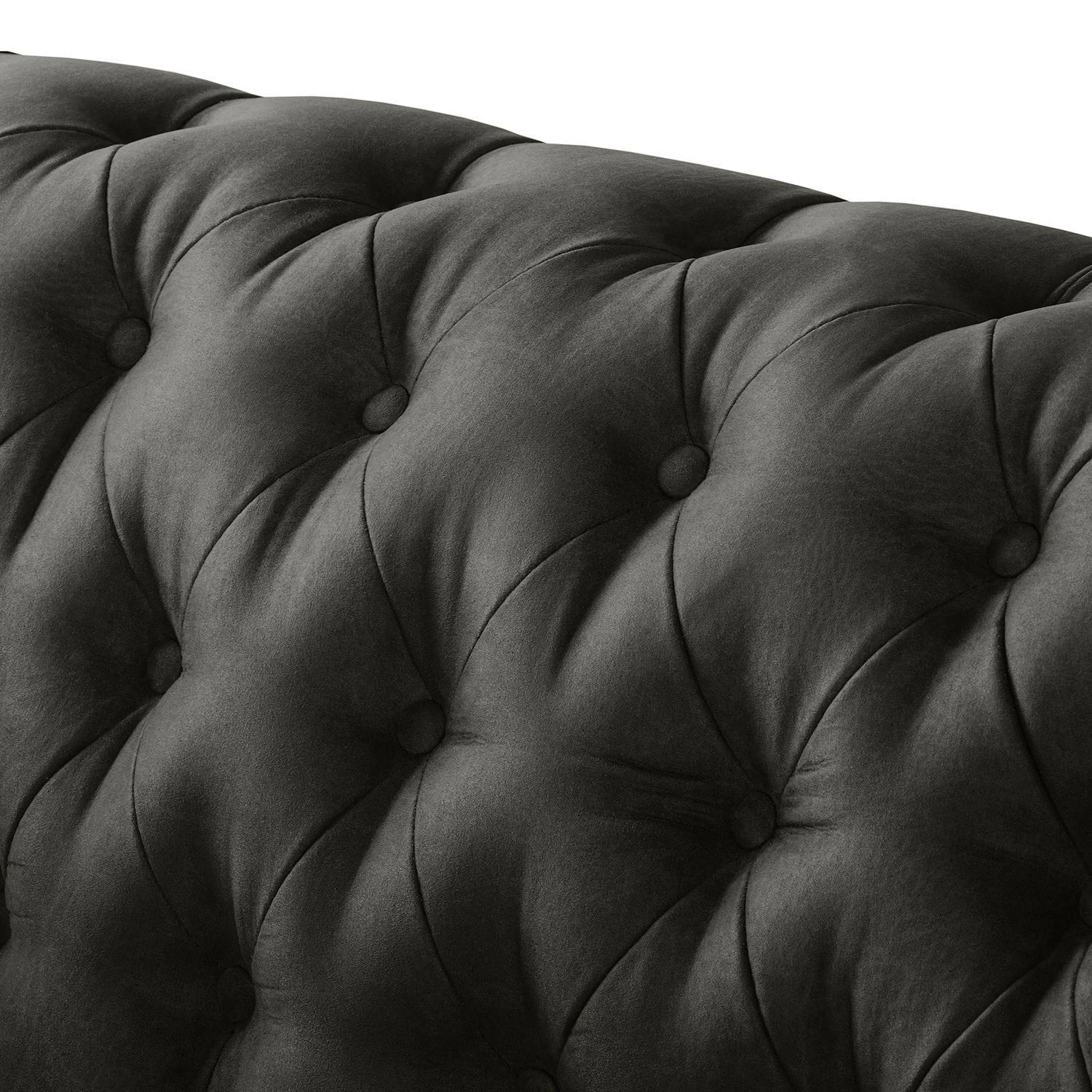 Maison Belfort Fauteuil Chesterfield Pintano - Gris foncé 10 Maison Belfort Fauteuil Chesterfield Pintano - Gris foncé – Image 8