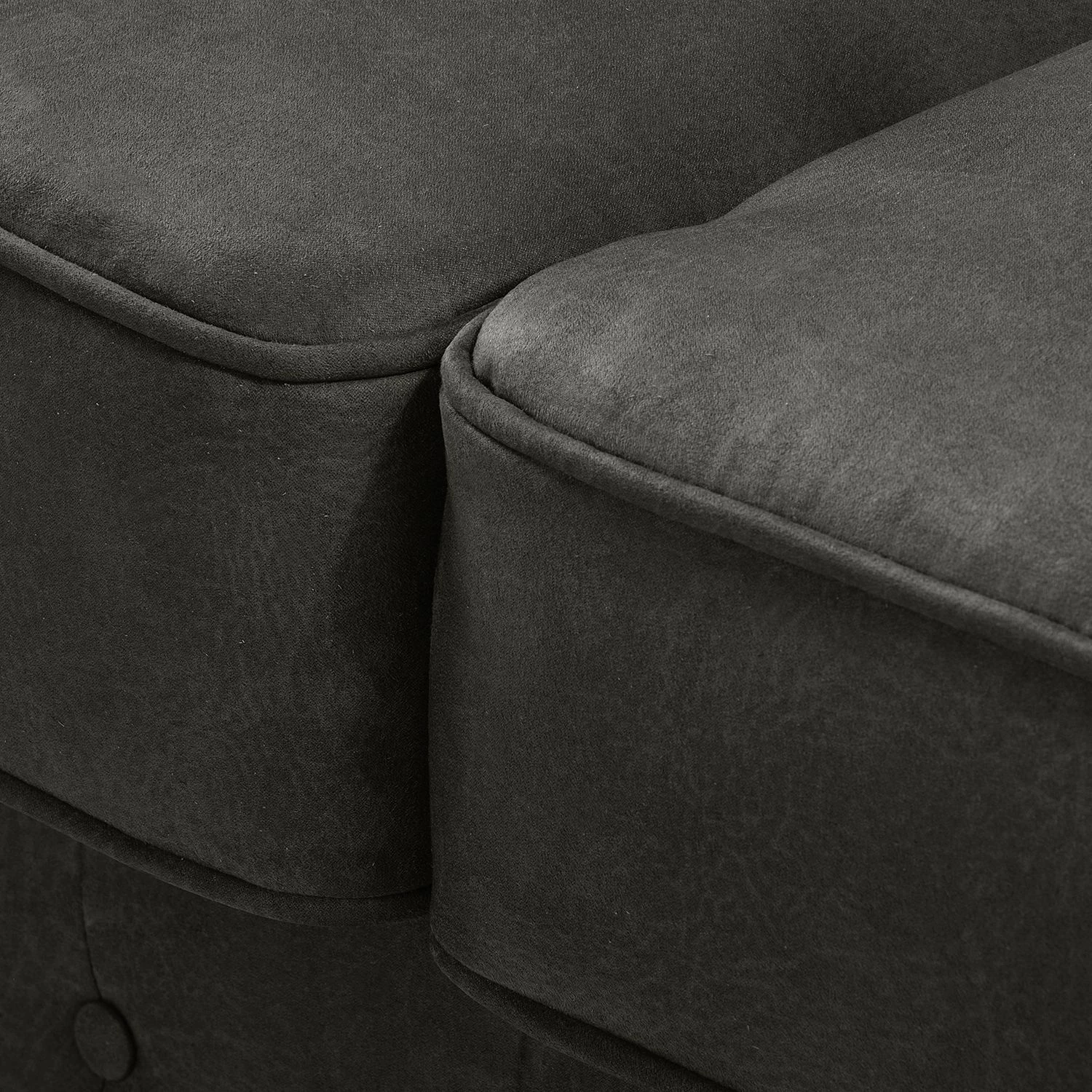 Maison Belfort Fauteuil Chesterfield Pintano - Gris foncé 11 Maison Belfort Fauteuil Chesterfield Pintano - Gris foncé – Image 9