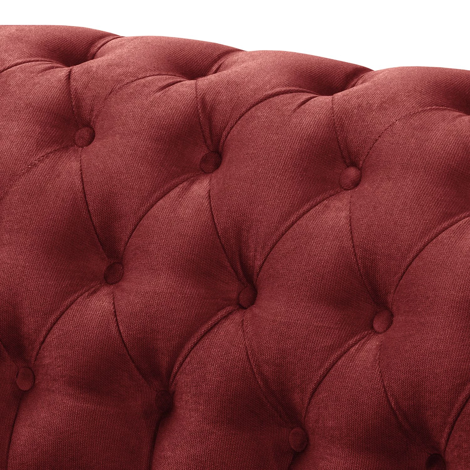 Maison Belfort Fauteuil Chesterfield Pintano - Rouge 6 Maison Belfort Fauteuil Chesterfield Pintano - Rouge – Image 4