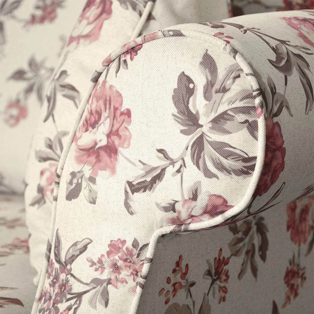 Maison Belfort Fauteuil Rosehearty - Tissu - Crème / Rose 8 Maison Belfort Fauteuil Rosehearty - Tissu - Crème / Rose – Image 6