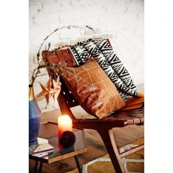 Eva Padberg Collection Chaise Bourbourg I - Cuir véritable / Teck massif - Bois de teck -Pas Cher Fauteuils Magasin stuhl bourbourg teak massiv echtleder 3630257