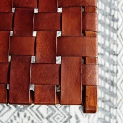 Eva Padberg Collection Chaise Bourbourg I - Cuir véritable / Teck massif - Bois de teck -Pas Cher Fauteuils Magasin stuhl bourbourg teak massiv echtleder 3630297