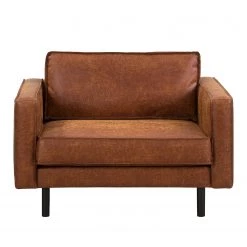 Ars manufacti Grand fauteuil FORT DODGE - Microfibre Yaka: Cognac -Pas Cher Fauteuils Magasin xl sessel fort dodge antiklederlook cognac 4670048