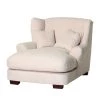 Maison Belfort Fauteuil XXL Heaven - Microfibre - Crème -Pas Cher Fauteuils Magasin xxl sessel heaven stoff creme 1409696