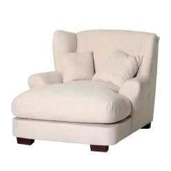 Maison Belfort Fauteuil XXL Heaven - Microfibre - Crème
